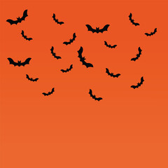 bats on colored background, halloween, halloween background