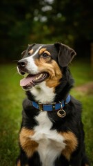 Set of dog food and collar