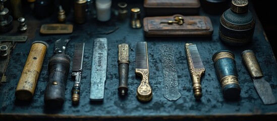Antique Barbershop Tools