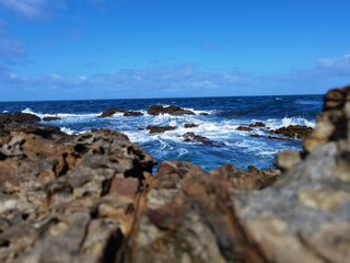 rocks and sea