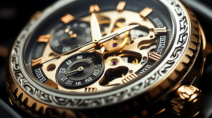 A close up of a watch with the word  the word  on it, old pocket watch, antique pocket watch, old watch on black