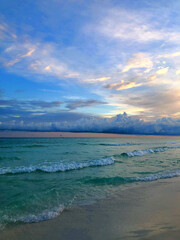 sunset over the sea