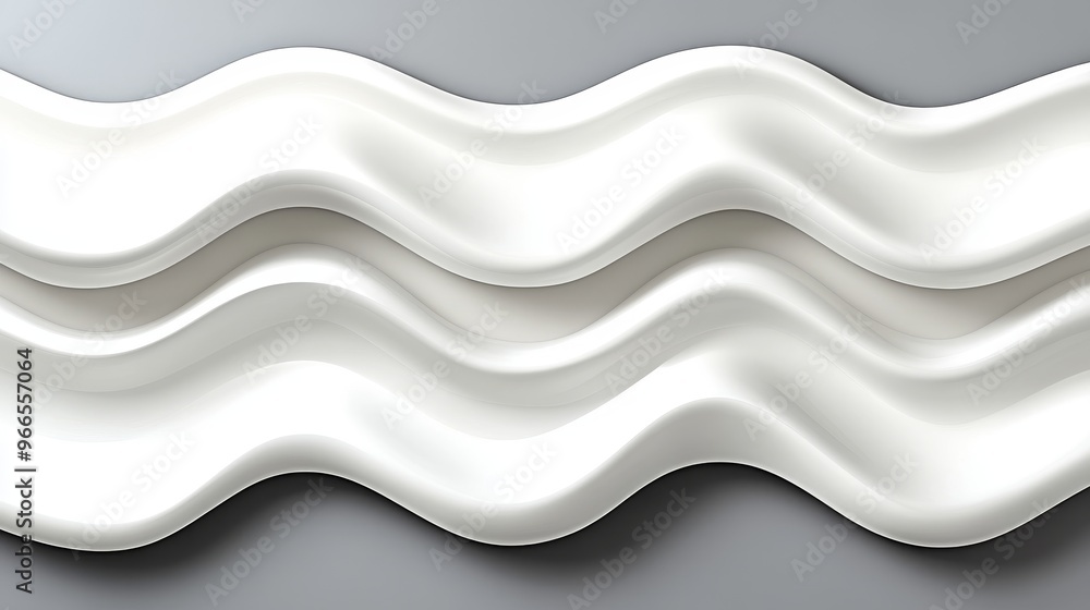 Aufkleber abstract white texture with wavy patterns, perfect for backgrounds and modern design projects.