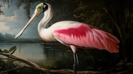 Roseate Spoonbill Painting