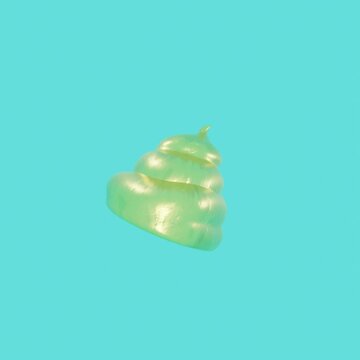 3D Golden poop emoji 