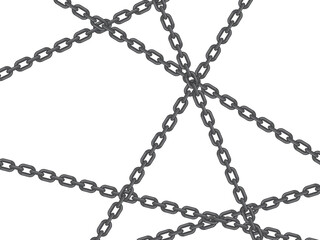 crossed iron chain vector, background design