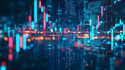 Abstract Digital Data Stream.