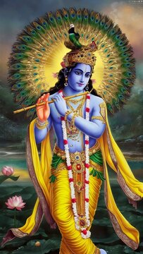 Lord krishna jee illustration