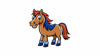 horse mascot vector illustration, vector illustration cartoon