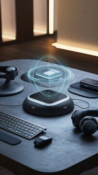 Modern gadgets on the table