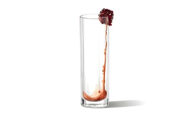 glass with red wine