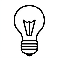 Basic Light Bulb Icon: Essential Graphics for Ideas and Innovation