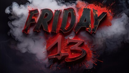 Friday the 13th Horror Theme Design