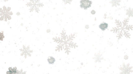 snowflakes on a transparent background