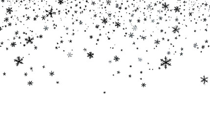 Naklejka premium snowflakes on a transparent background