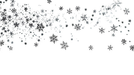 Obraz premium snowflakes on a transparent background