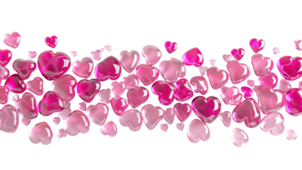 Vibrant pink heart pattern