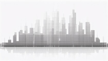 Fototapeta premium white colored pixel art, technology design background isolated on white