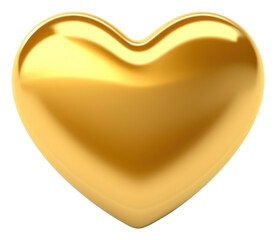 PNG Shiny golden heart illustration