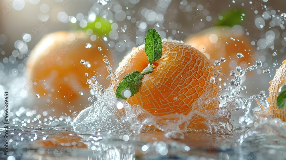 Canvas Prints Melon Splash