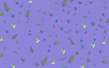 Christmas doodle handrawn illustration vector