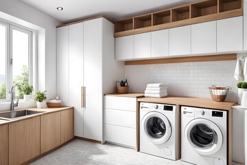 washing machine in the Laundrie Room
