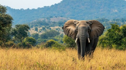 Fototapeta premium Elephant in the African Savanna