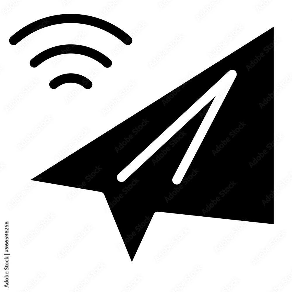 Poster send message icon symbol vector
