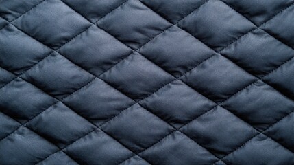 Quilted fabric texture on a dark gray background, showcasing intricate stitching