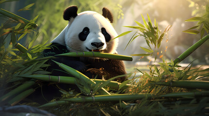 Obraz premium Panda Illustration