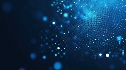 Background Abstract for Blue colored Tech Finance Fintech Pixel Pattern. Abstract Business Tech Science Vector Backdrop