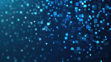 Background Abstract for Blue colored Tech Finance Fintech Pixel Pattern. Abstract Business Tech Science Vector Backdrop