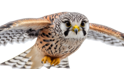 Kestrel on a transparent background