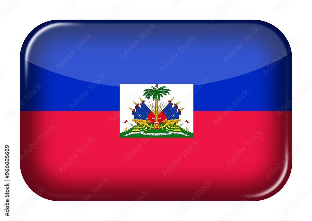 Poster haiti web icon rectangle button