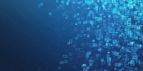 Obraz premium Background Abstract for Blue colored Tech Finance Fintech Pixel Pattern. Abstract Business Tech Science Vector Backdrop