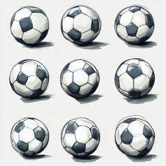 Basic Soccer Ball Sketch: Essential Sports Graphics for Team Sports