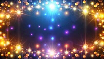 Obraz premium Abstract background with glowing lights , illuminated, abstract, backdrop, vibrant, colorful, glowing, shiny, bright