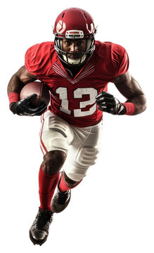PNG Football player running athlete helmet sports.