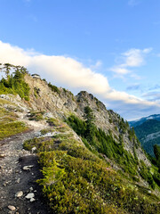 Morning Glow: Cascades Mountain Lookout at Sunrise