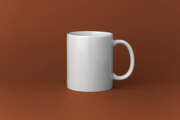 Mug Mockup, 11oz Coffee Mug Mockup, Cozy Mug, Modern Mug Mockup, Minimal Styled Stock, Ceramic Mug, POD, Orange Background,