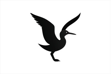 Obraz premium Little Grebe Bird vector art and illustration