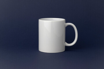 Mug Mockup, 11oz Coffee Mug Mockup, Cozy Mug, Modern Mug Mockup, Minimal Styled Stock, Ceramic Mug, POD, Navy Blue Background,