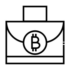 crypto portofolio Line Icon
