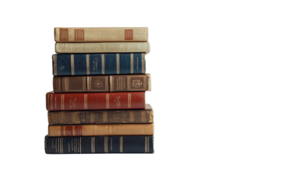 Books on a transparent background