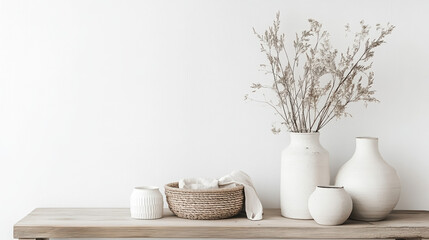 plant table surface minimalist lifestyle photo clean design natural elements modern aesthetics simple composition greenery indoor decor