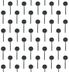 Vector seamless pattern of hand drawn sketch doodle lollipop isolated on white background