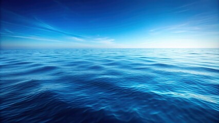Abstract blue background resembling a calm ocean , minimalist, serene, tranquil, azure, backdrop, design, simplicity, peaceful