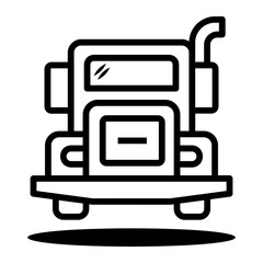 truck Line Icon