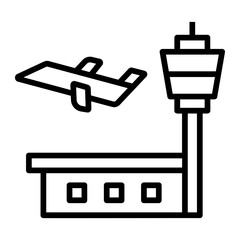 airport Line Icon