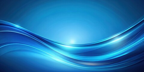 Naklejka premium Modern blue background with curved effects , modern, blue, background, curve, effect,abstract, design, graphic